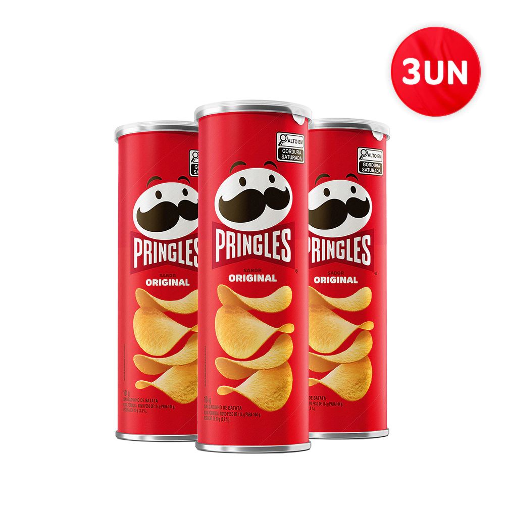 Combo Batata Pringles Original 3 Unidades