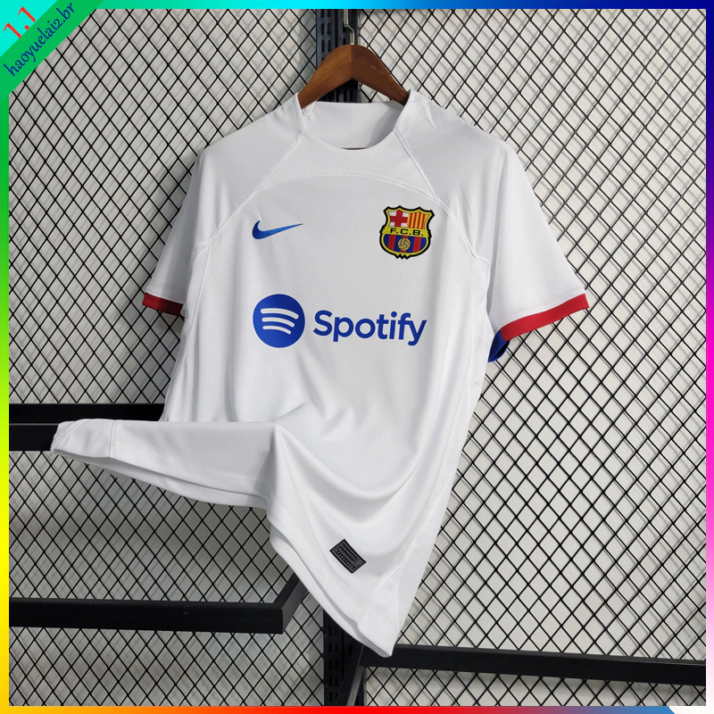 Camiseta de time Barcelona Branca Masculina 23-24 II Futebol BS_yythkg
