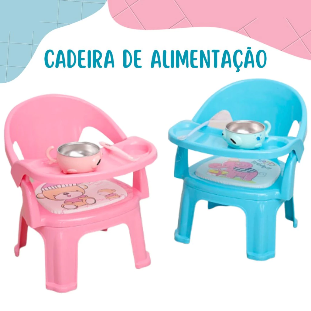 Cadeira Cadeirinha De Alimentaçã Refeição Para Bebê Assento Com Som - Portátil