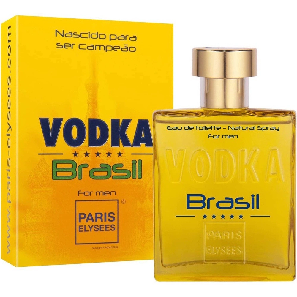 Perfume Vodka Brasil Amarelo  100ml Paris Elysees