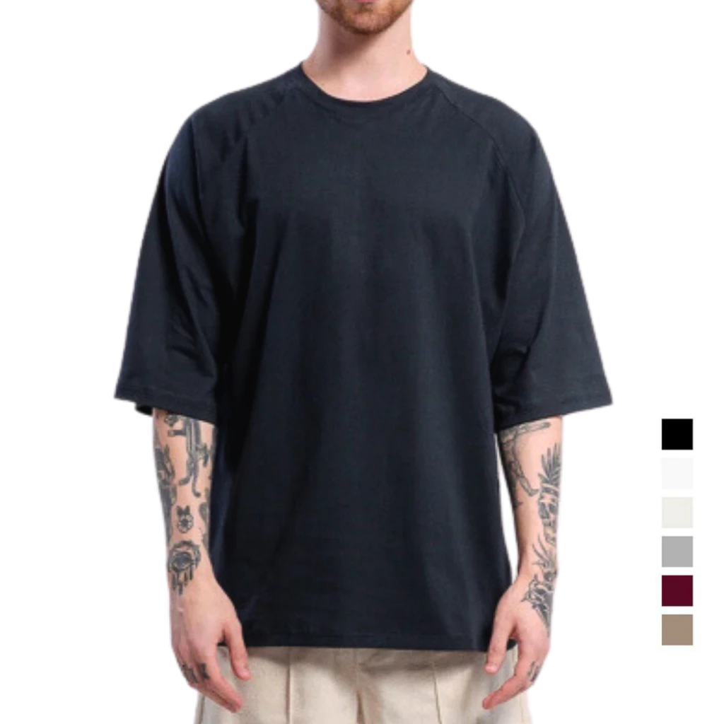 Camiseta Oversized Lisa Basica Streetwear Masculina Varias Cores