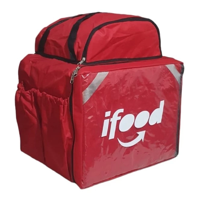 Bag delivery bolsa entregas motoboy vermelha somente a capa sem isopor
