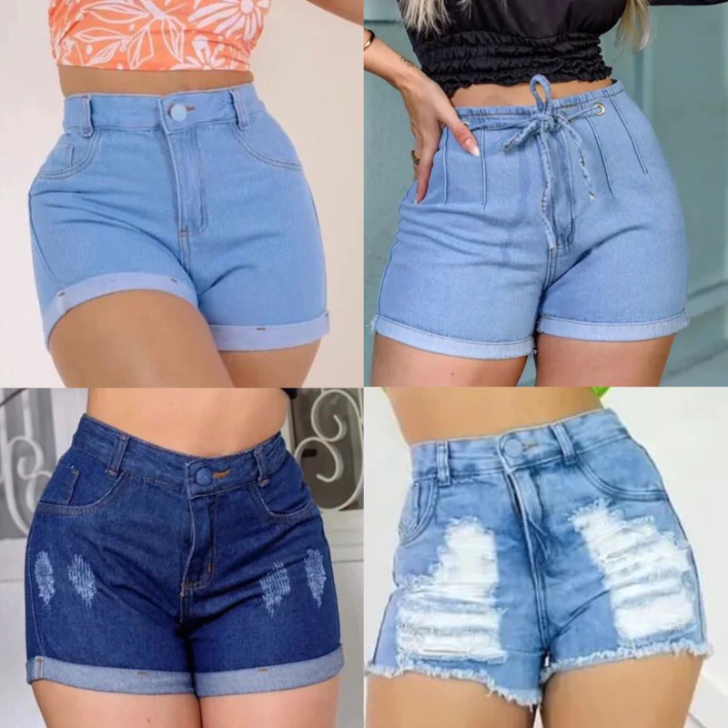 Shorts Jeans Feminino Mom Cintura Alta PROMOÇÃO