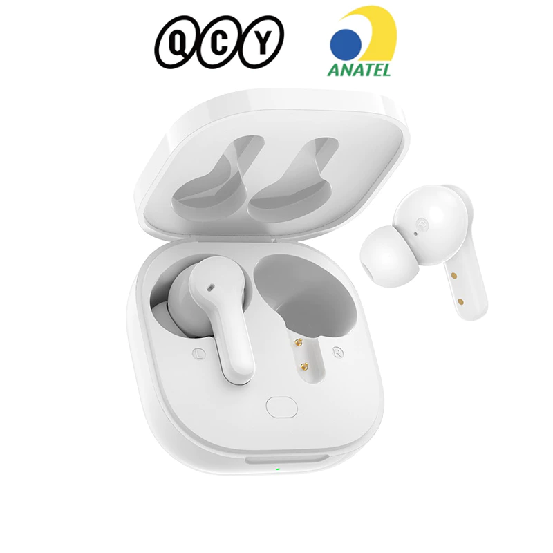 Fone De Ouvido Sem Fio Com Bluetooth V5.1 Qcy T13 Tws Com Controle Touch 4 Microfones Hd Chamada Headset