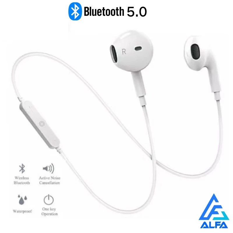 Fone de Ouvido sem Fio Bluetooth 5.0 Intra-Auricular Esportivo S6