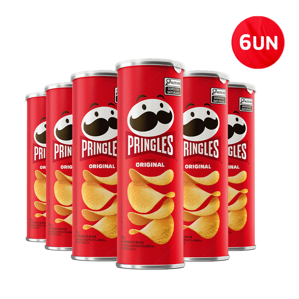 Combo Batata Pringles Original - 6 Unidades