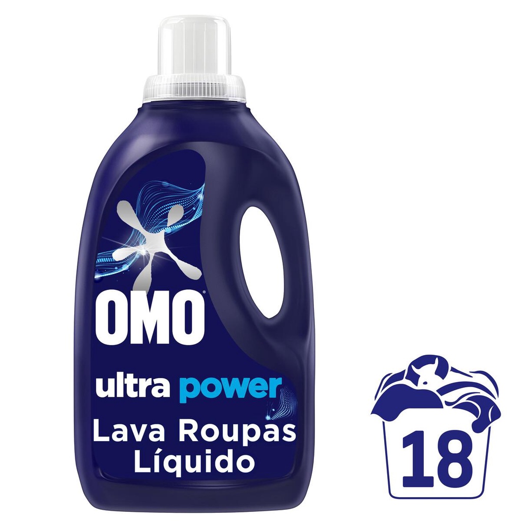 Detergente líquido OMO Ultra Power 1,8L