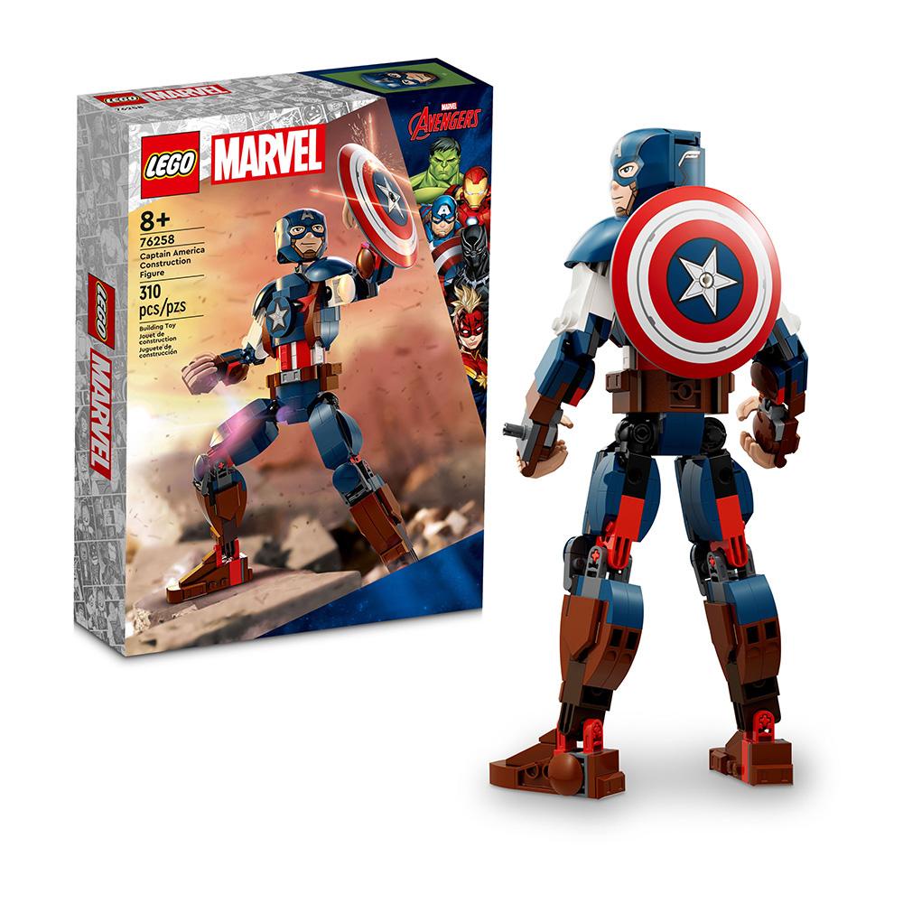 Brinquedo Lego Figura de Construção do Capitão América - 76258