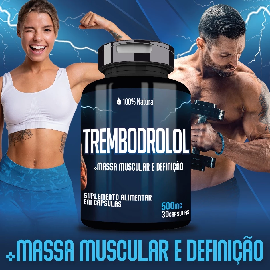 TREMBODROLOL + Massa Muscular e Definição 100% Natural Suplemento Alimentar em Cápsulas