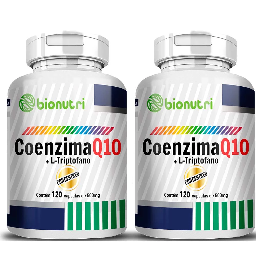 Kit 2x Coenzima Q10 120 Cápsulas 500Mg Bionutri