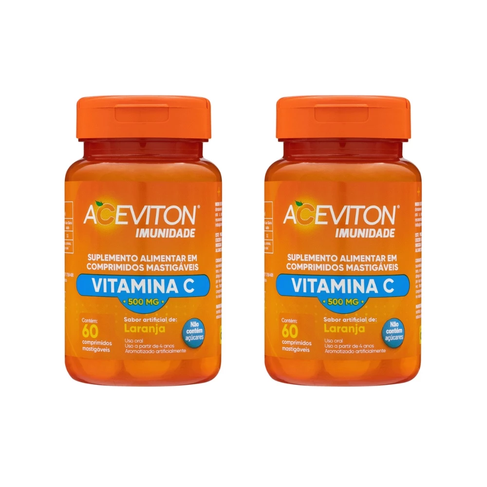 Vitamina C Aceviton Imunidade 120 Comprimidos Mastigáveis
