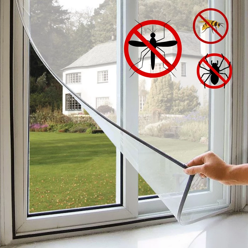 Tela Mosqueteira Mosquito Proteção Insetos Adaptável Fácil Instalação