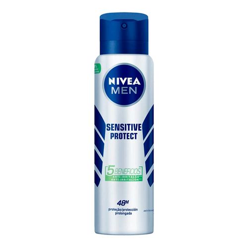 Desodorante Antitranspirante Aerossol Nivea Men Sensitive Protect Masculino 150ml