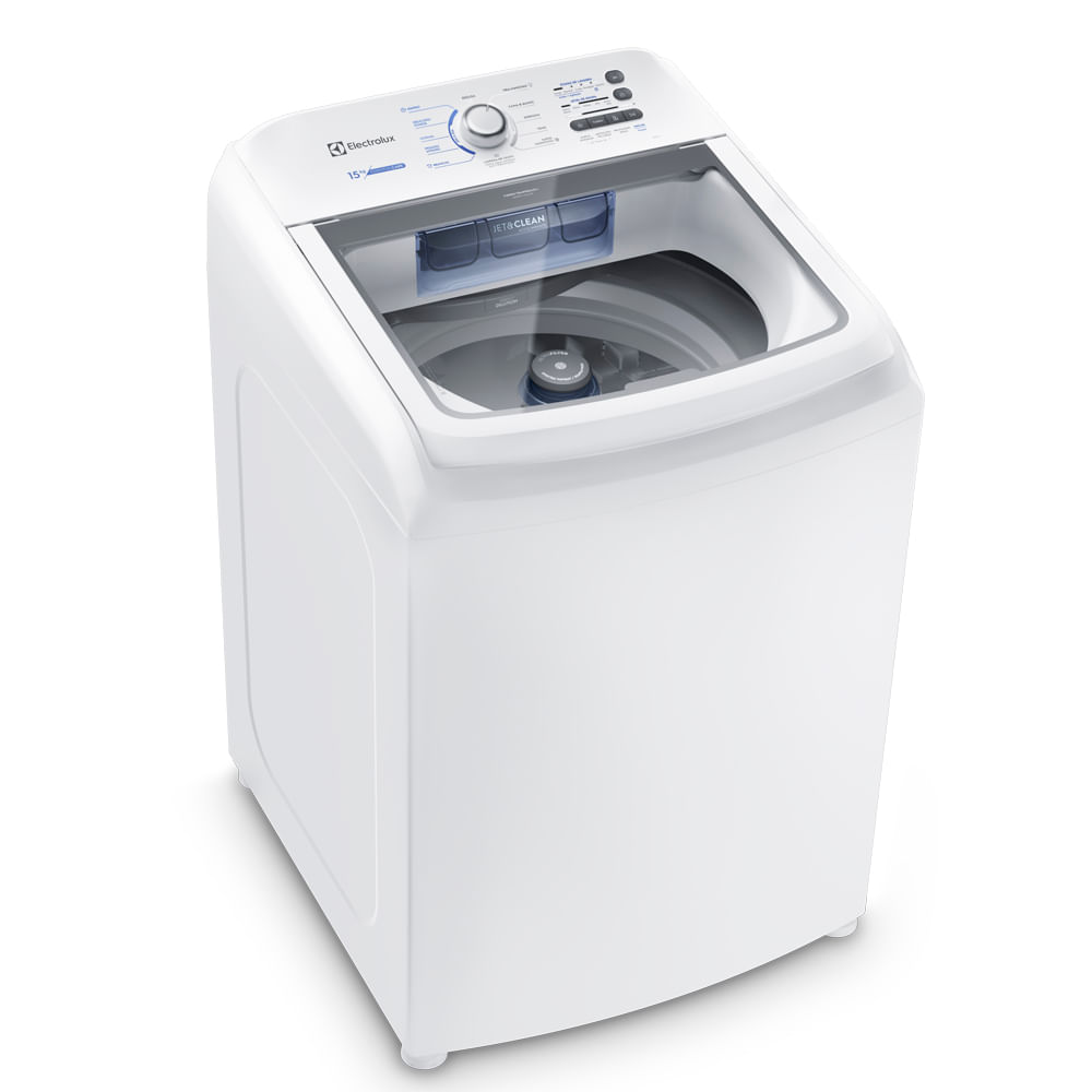 Máquina de Lavar 15kg Electrolux Essential Care com Cesto Inox Jet&Clean e Ultra Filter LED15