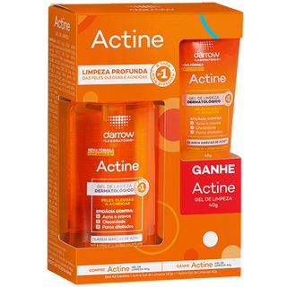 Darrow Actine Kit – Gel de Limpeza Facial Vitamina C 140g + 40g