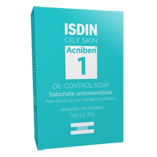 Sabonete Facial em Barra Antioleosidade Isdin - Acniben Oil-Control 80g