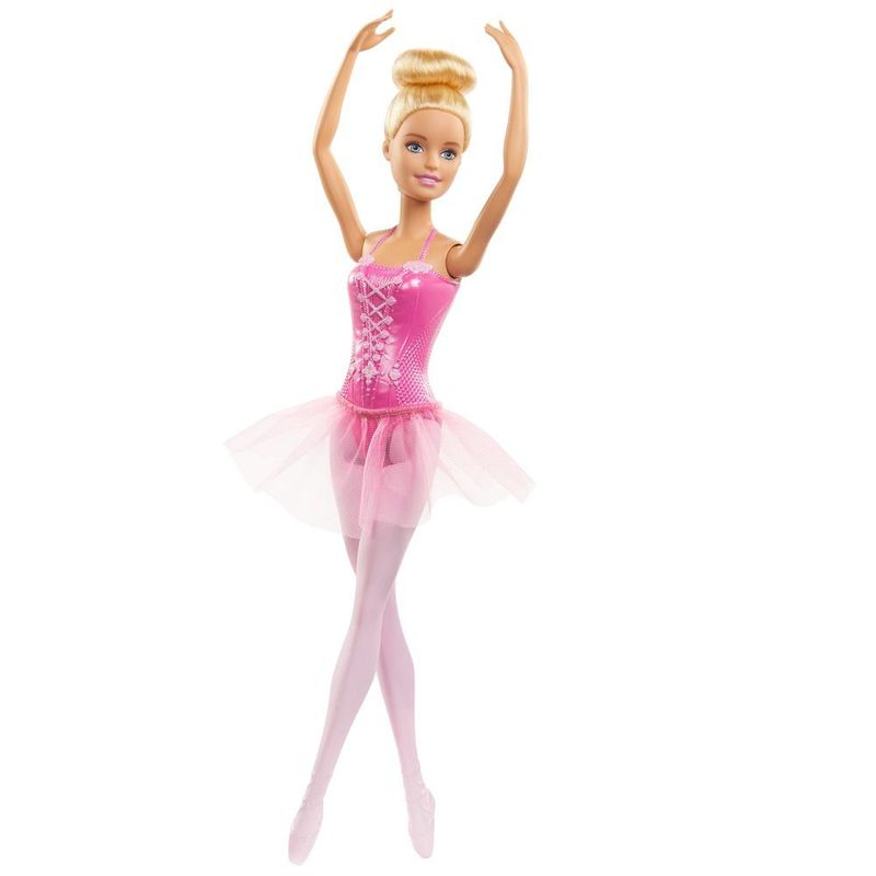 Boneca Articulada Barbie Profissões Bailarina Vestido Rosa GJL59