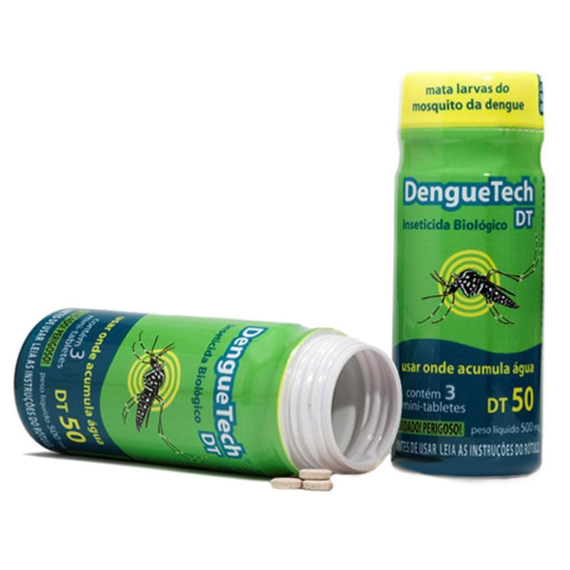 DengueTech Inseticida Biológico 3 Mini Tabletes