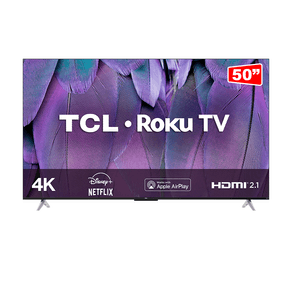 Smart TV TCL 50" LED 4K UHD 50RP630 ROKU, HDR, Wifi dual band, 4 HDMI, 1 USB, com Controle por Aplicativo