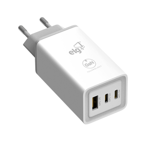 Carregador de Parede ELG Universal W65GAN 2 USB-C / 1 USB-A 3.0A | Branco - 56977-283112