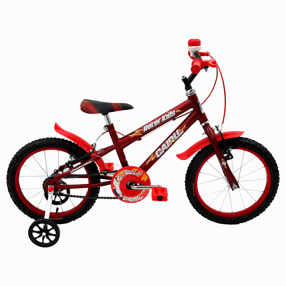 Bicicleta Infantil Aro 16 Cairu Racer Kids Freio V-Brake - Vermelho - Vermelho