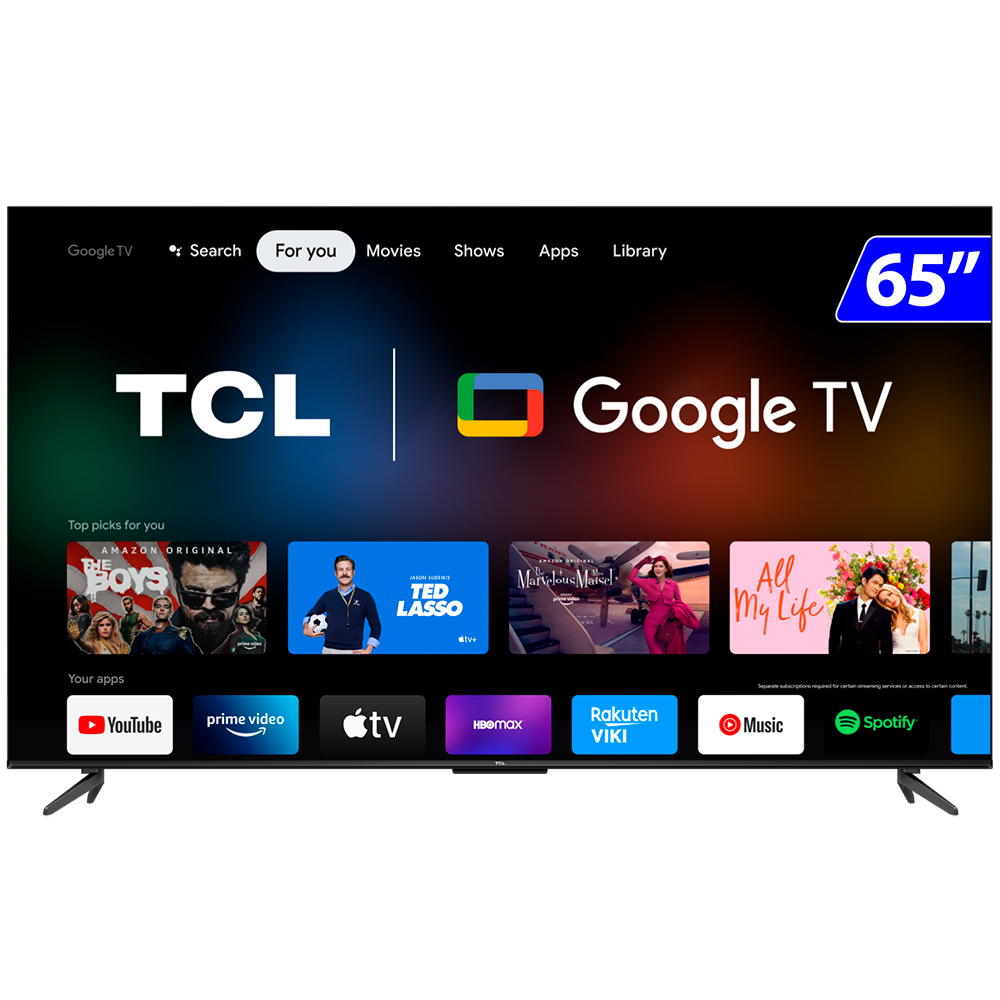 Smart TV Semp 65” 4K LED TCL 65P735 VA 60Hz Hands Free Wi-Fi Bluetooth HDR Alexa Google Assistente
