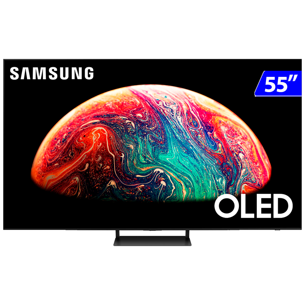 Smart TV 55” 4K OLED Samsung 144Hz Wi-Fi Bluetooth com Alexa 4 HDMI 2 USB - QN55S90CAGXZD