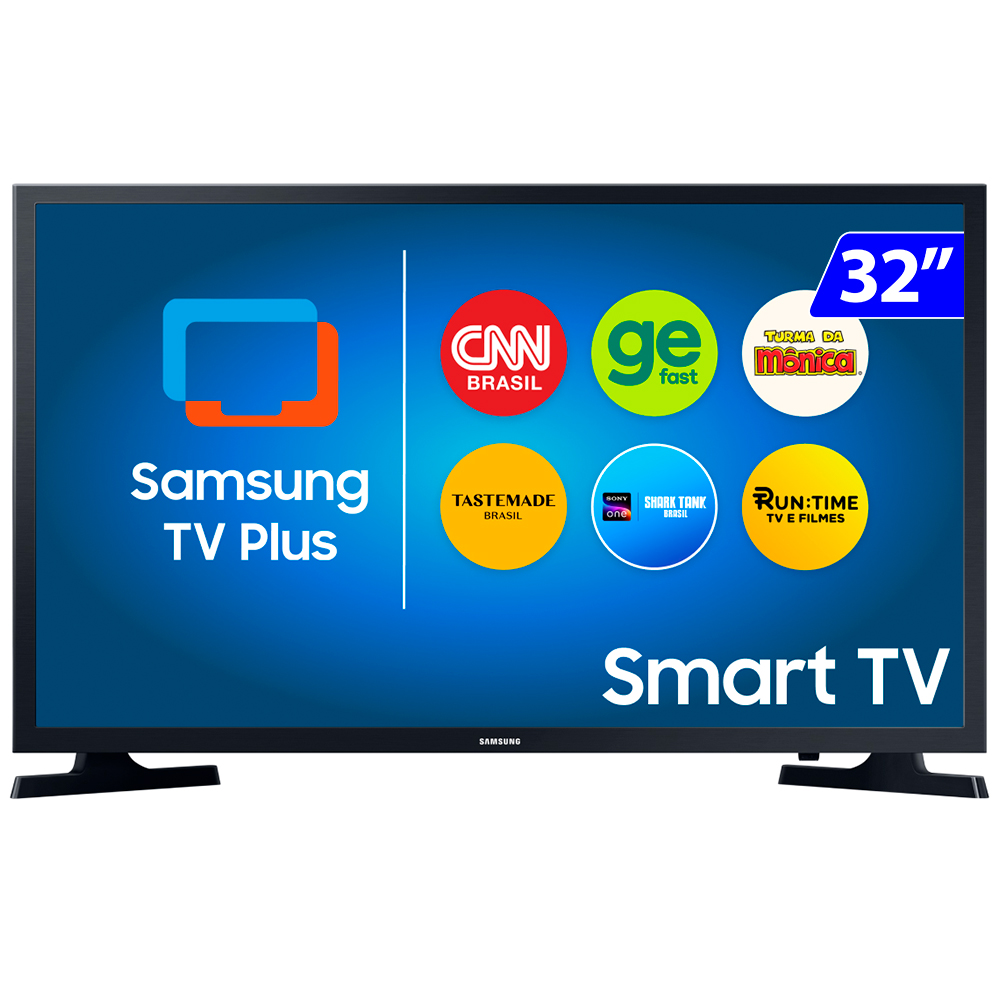 Smart TV 32" Samsung LED HD 2 HDMI 1 USB Wi-Fi UN32T4300AGXZD