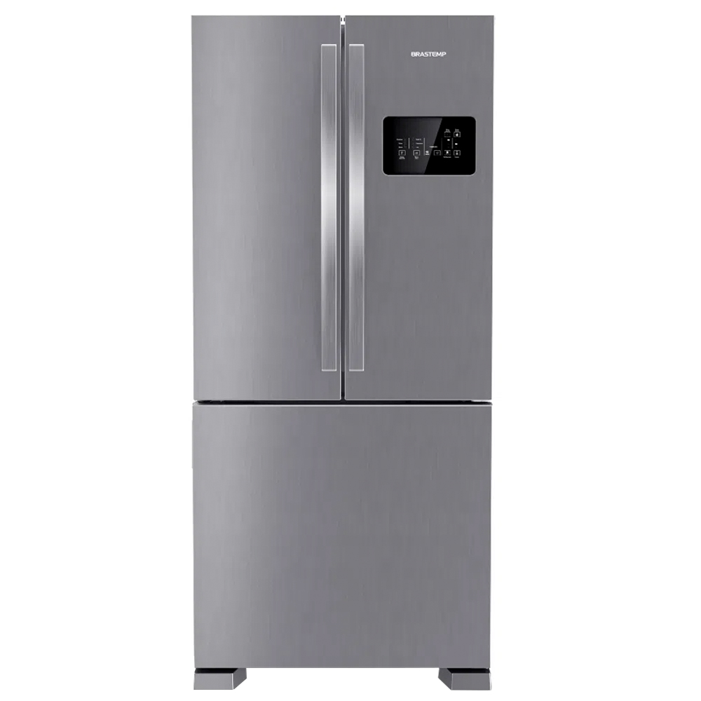 Geladeira Refrigerador Brastemp 554L Frost Free French Door Bro85ak - Inox - 110 Volts