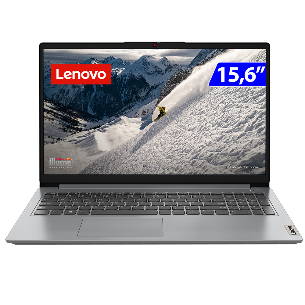 Notebook Lenovo Intel Celeron N4020 W11 4Gb 128Gb Ssd 15.6" 82Vx0001br - Cinza - Cinza - Bivolt