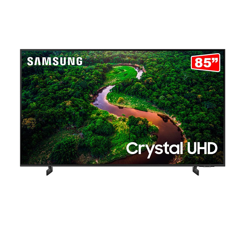 Smart TV 85" Crystal 4K Samsung 85CU8000 Dynamic Crystal Color Gaming Hub Design AirSlim
