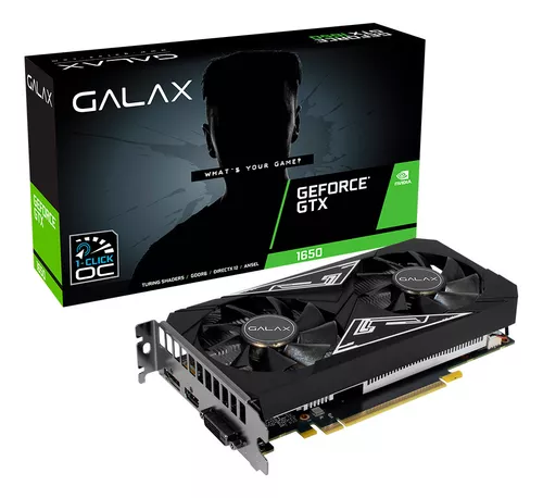 Placa de Vídeo Galax GeForce GTX 1650 EX PLUS 4GB 1-Click OC GDDR6 128-bit 65SQL8DS93E1