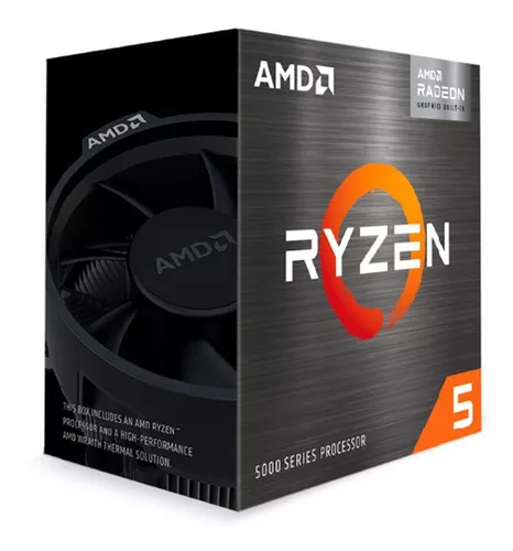 Processador AMD Ryzen 5 5600G 3.9GHz (4.4GHz Turbo) 6-Cores 12-Threads Cooler Wraith Stealth AM4 Com vídeo integrado - 100-100000252BOX