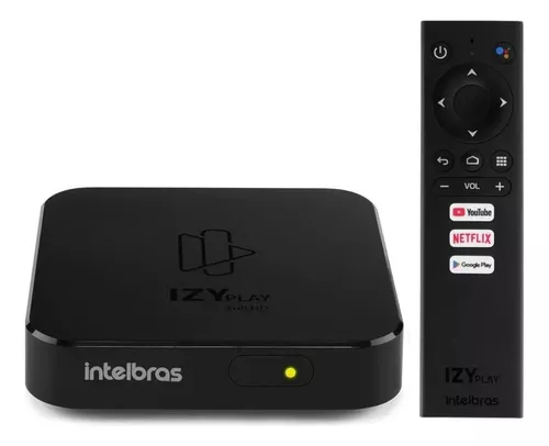 Smart Box Android Tv Izy Play Intelbras Conversor Smart TV