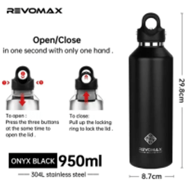 Garrafa Térmica de Aço Inoxidável Revomax - 950ml
