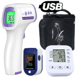Kit Medidor de Pressão Arterial + Termômetro