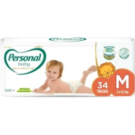 Fralda Personal Baby Premium Protection M 34 unidades