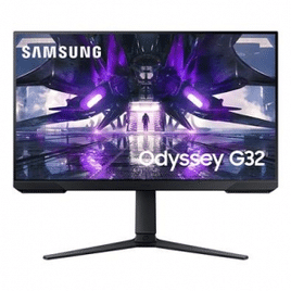 Monitor Gamer Samsung Odyssey G32 27" LED Full HD, 165 Hz, 1ms, HDMI/DisplayPort, FreeSync Premium, Ajuste de Altura, Preto - LS27AG320NLXZD