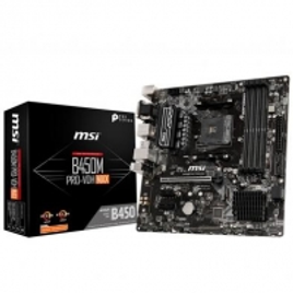 Placa-Mãe MSI B450M Pro-VDH Max p/ AMD AM4 m-ATX DDR4