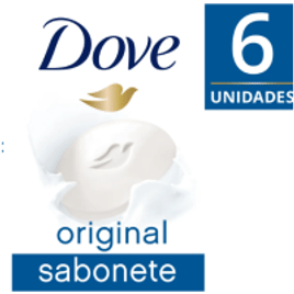 Kit Sabonete Dove Original em Barra - 6 unidades
