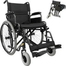 Cadeira de Rodas Aço Dobrável até 120 KG D400 Dellamed