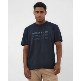 Camiseta masculina regular summer nights azul | Original by