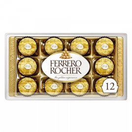 Caixa de Bombom Ferrero Rocher 150g 12 Unidades