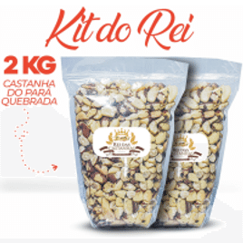 Kit 2 Unidades Castanha do Pará Quebrada Premium 2kg