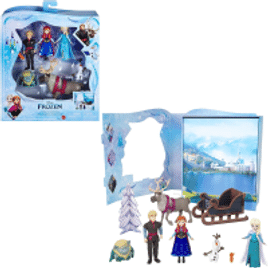 Boneca Disney Frozen Set de Histórias 6 Figuras
