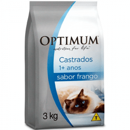 Ração Optimum para Gatos Adultos Castrados 1+ anos sabor Frango