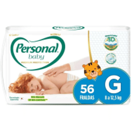 Fralda Personal Baby Premium Protection Tam G - 56 Unidades
