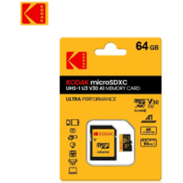 Cartão de Memória Micro SD Kodak - 64GB