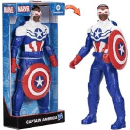 Brinquedo Boneco Capitão América Mighty Hero Series Marvel