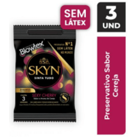 Preservativo Skyn Sexy Cherry 3 Unidades